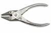 Parallel Jaw Pliers <br> Flat Nose Serrated Heavy V-Slot <br> Grobet 46.506